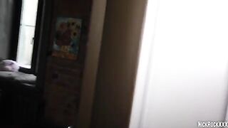 I fucked my teen neighbor with big tits and hard nipples. She's 18