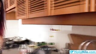 Colombian big-titted stepmom Mila Garcia gets banged hard