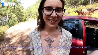 He fixed his car and fucked her hard in ass