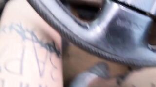 A girl was masturbating in her car and the driver got involved