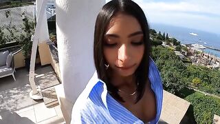 I have a surprise for you... The best double blowjob with Latina beauty