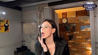 The guy spied on his stepmom in the shower and fucked her hard