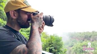 Waterfall sex with my sexy GF - outdoor fun with a hot blonde babe!