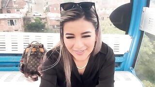 Outdoor sex on the cable car in my city, fuck!