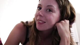 Babe Nadia Fox gets her pussy railed while reading a book