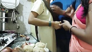 Two guys fucked an Indian girl with huge boobs in a steamy scene