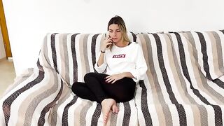 Bored Biondina called her friend to lick and fuck her