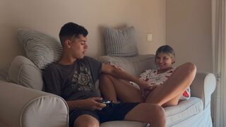 A sexy stepsister won't let me finish my video game