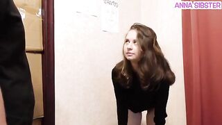 A beautiful thief got caught for trying to steal chips from a shop
