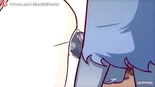A classic treasure hunt turns into a hot animated fuck adventure