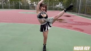 Cheerleader girl fucked publicly on the street