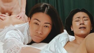 An Asian stepmom is tired and asks for help to relieve stress