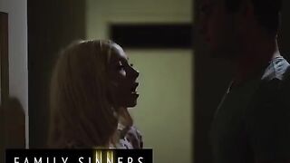 Kenzie cheats on her boyfriend with her stepbrother in this Family Sinners scene