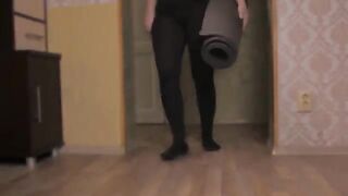 I pranked my roommate with yoga, it got really hot