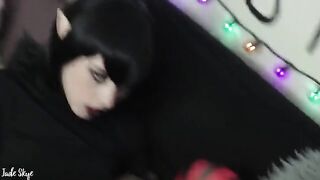 Mavis’ first BJ cum swallow with fangs, a thrilling scene
