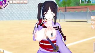 Game Koikatsu! ]Have sex with Big tits DanMachi Yamato Mikoto.3DCG Erotic Anime Video