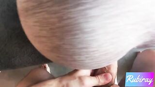 Best doggy style sex with hot step sister doing yoga and finishing with a creampie