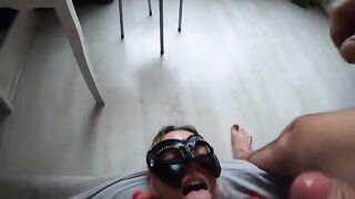 An extremely hot babe gets her rimming and anal holes filled with cum twice