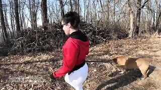 A sexy yoga exercise with a big ass in transparent pants