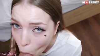 The delivery girl was so sexy, I had to fuck her