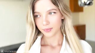 I cum on naked pics of my hot student-neighbor and then gave a huge cumshot on her face