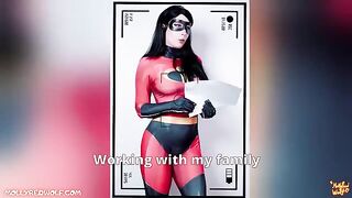 Cute girl Violet from The Incredibles tries to become a porn star