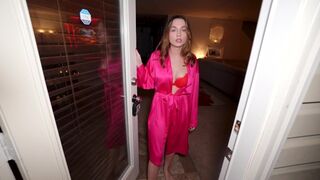 The girl was bored on Valentine's Day, so she called her neighbor