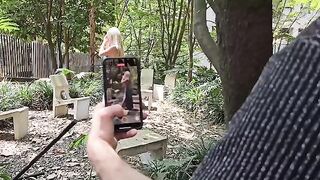 The famous Colombian actress was caught and fucked by an American