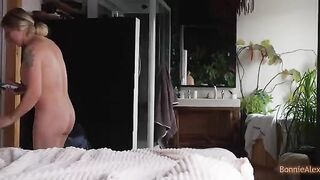 Alex caught Bonnie masturbating and helped her with a passionate finish