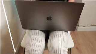 A man fucked his stepmom, who’s as hot as a secretary, in an intense scene