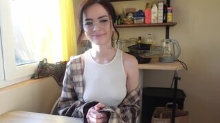 Nerdy girl shows her real nature through intense anal adventures