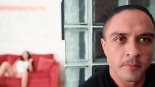 My stepmom is too horny, she masturbates and fucks with me