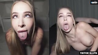 A girl messaged us on TikTok - a very tight babe likes to be fucked hard
