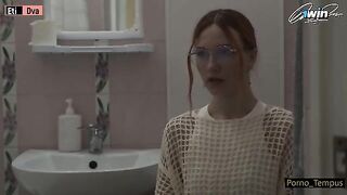 Russian schoolgirl fucked by her stepdad and his friend after class
