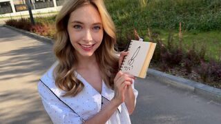 I helped a sexy blonde tourist in need, and she repaid me with passion