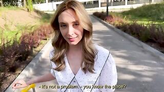 I helped a sexy blonde tourist in need, and she repaid me with passion