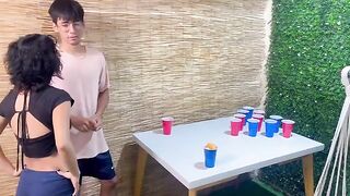 A game between stepbrothers ends with a hot fuck