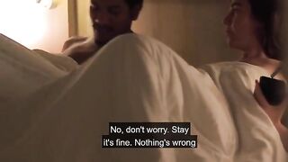 The step-niece was surprised to see her uncle walking naked in the house