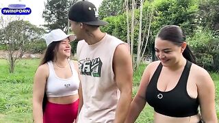 A guy made a bet with friends that he would fuck two girls in the park