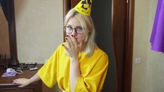 My sexy stepbrother pushed his dick in my wet pussy on my birthday