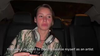 A talented Russian artist makes her porn debut with a passionate blowjob scene