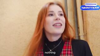 Redhead busty beauty Luna Rishi gets banged hard