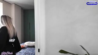 Handyman gets fucked by hot lonely MILF in satiny roleplay