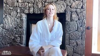 Redhead bridesmaid got locked out of the hotel room