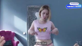 A stepfather punishes his stepdaughter for wasting money on blowjob classes