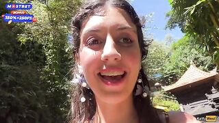 A daring guy fucked a girl in the public restroom and cummed on her face
