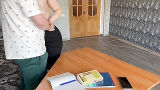 The student was fucked by a hot MILF teacher