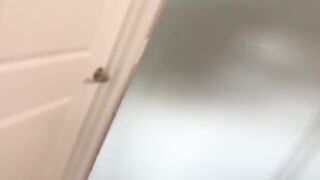 Spying on the Goth step sister with big natural tits