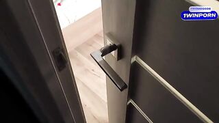 I was spying on my stepsister, she saw me and sucked my dick - HD