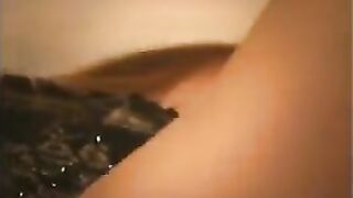 The student is learning from a hot teacher in sexy stockings